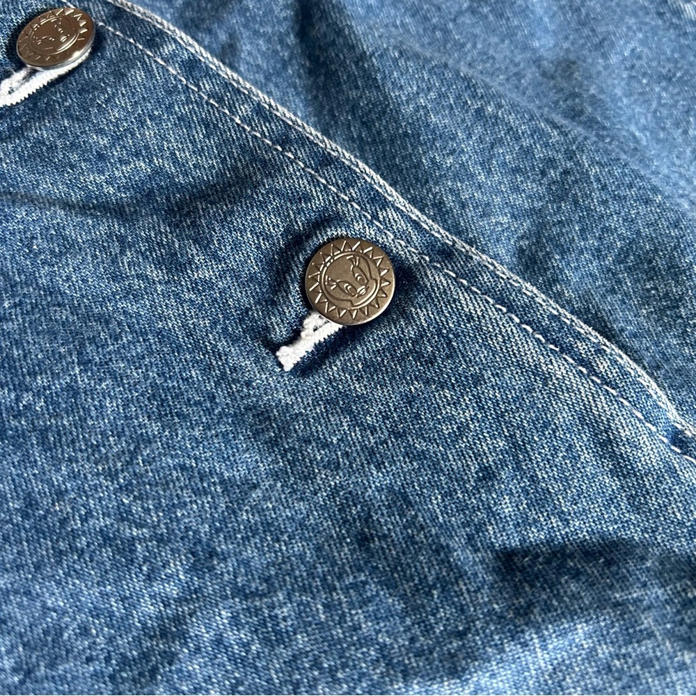 90s Tweety & Sylvester Looney Tunes Denim Maxi Dress - Picture 5 of 7